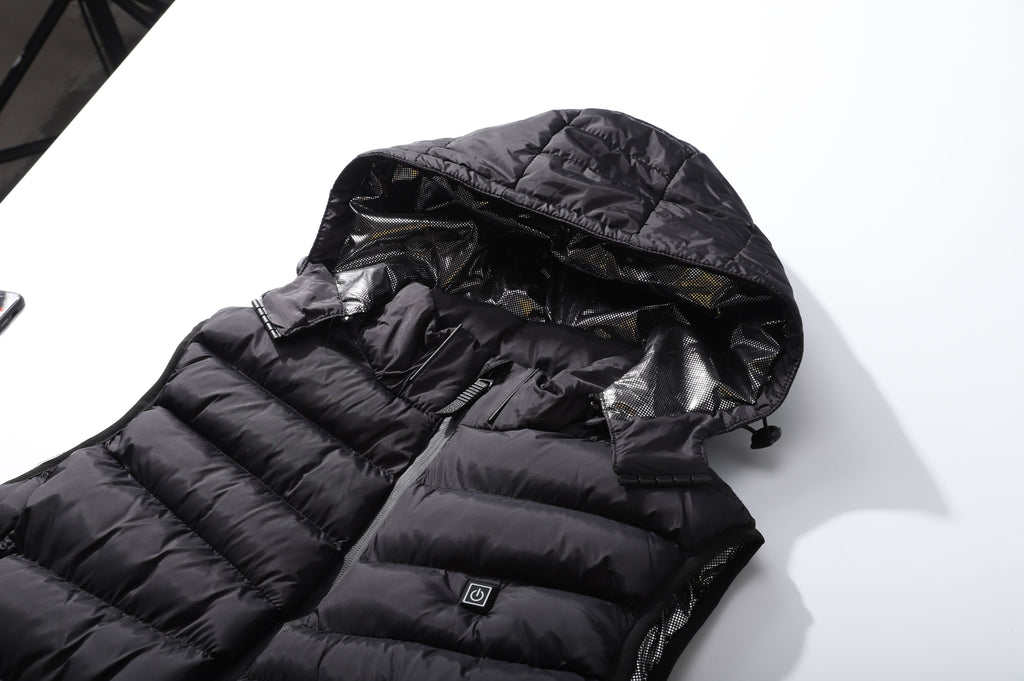 Men's Classic 5 Zones Hooded Vest - Detachable