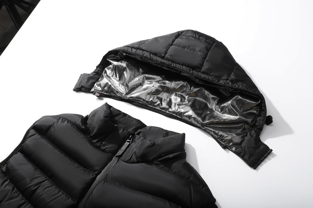 Men's Classic 5 Zones Hooded Vest - Detachable