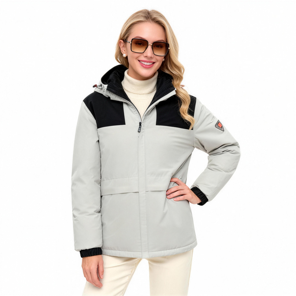 Women 2025 Cotton Heating Jacket for  Waterproof  Windproof and Velvet 360° All-Round Large Area Heating (With Battery)