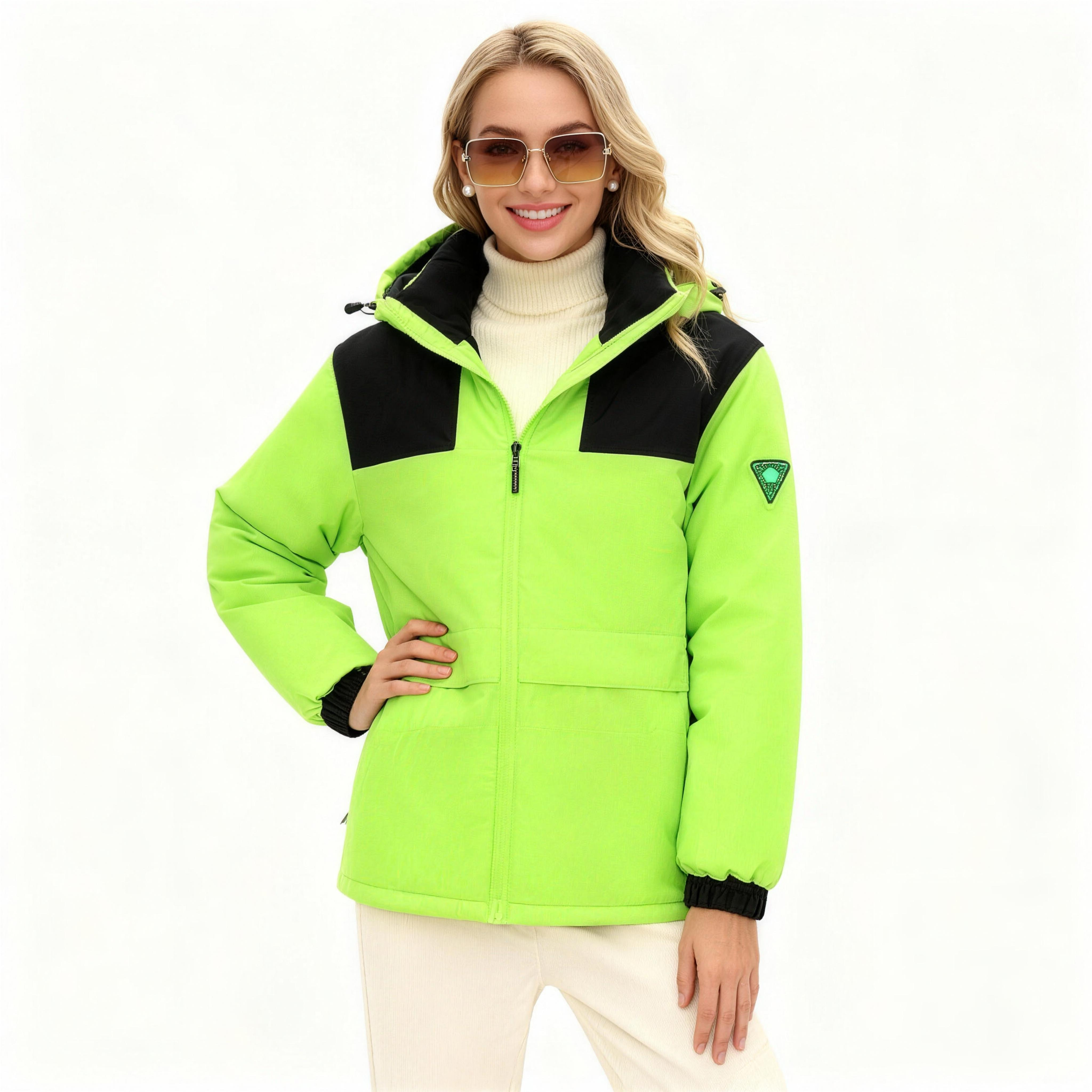 Women 2025 Cotton Heating Jacket for  Waterproof  Windproof and Velvet 360° All-Round Large Area Heating (With Battery)